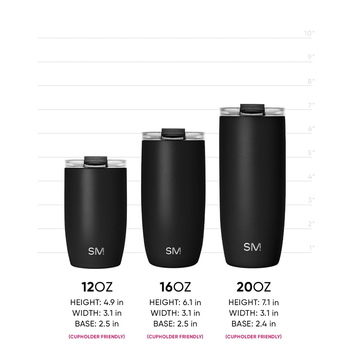 Collegiate Voyager Tumbler with Clear Flip Lid & Straw